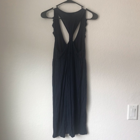 Dark Navy Blue Racerback Sun Dress - Picture 4 of 5